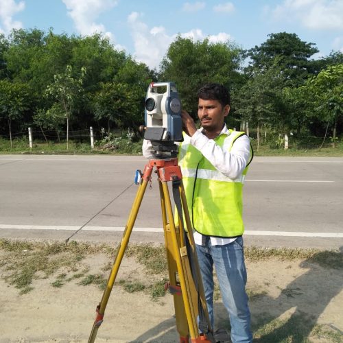 TOPOGRAPHY SURVEY AT NH-28 BARABANKI